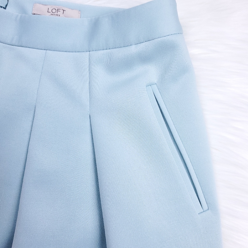 LOFT Ann Taylor Blue Skirt - Picture 3 of 6